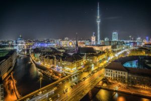 Berlin at night